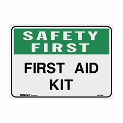 Metal Safety First Aid Kit Sign 450x300mm